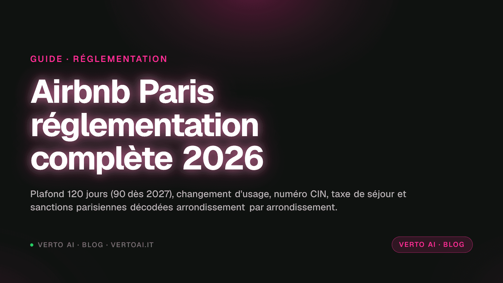 Réglementation Airbnb Paris plafond 120 jours changement usage CIN sanctions